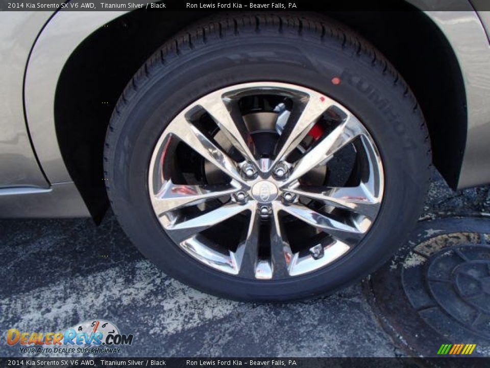 2014 Kia Sorento SX V6 AWD Titanium Silver / Black Photo #9