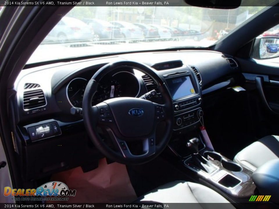 2014 Kia Sorento SX V6 AWD Titanium Silver / Black Photo #10