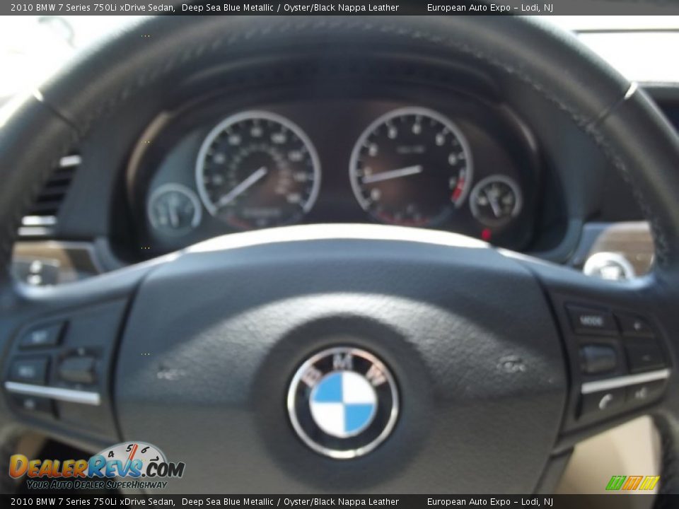 2010 BMW 7 Series 750Li xDrive Sedan Deep Sea Blue Metallic / Oyster/Black Nappa Leather Photo #22