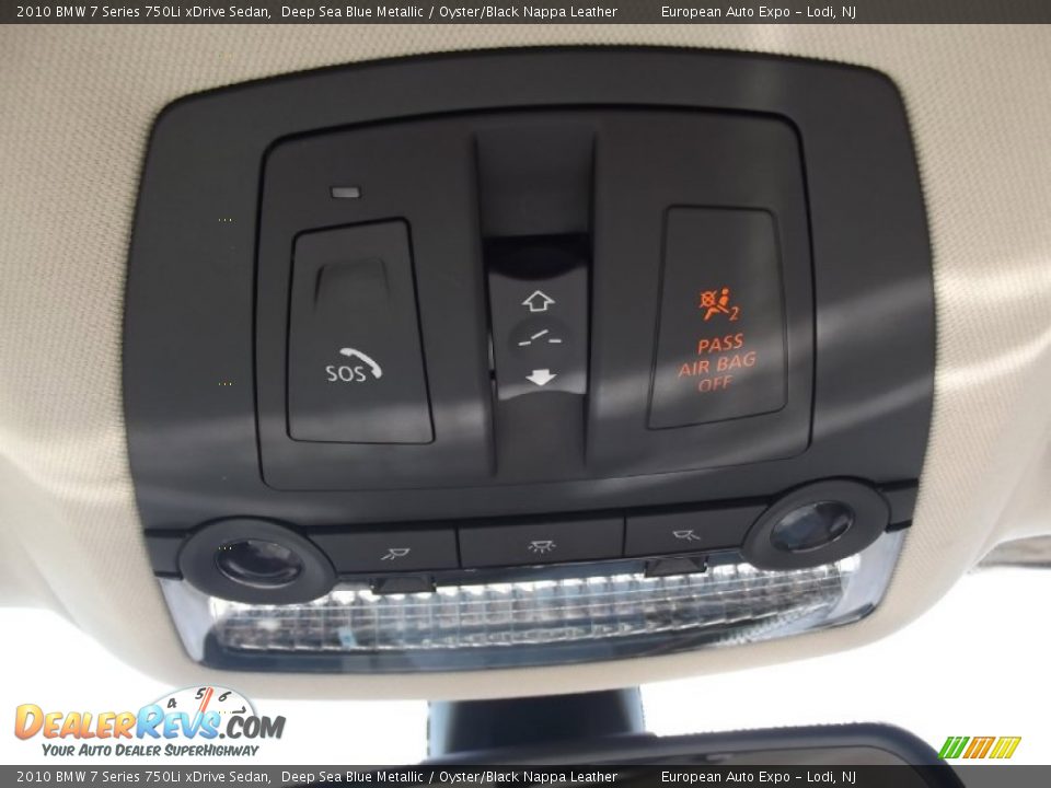 2010 BMW 7 Series 750Li xDrive Sedan Deep Sea Blue Metallic / Oyster/Black Nappa Leather Photo #27