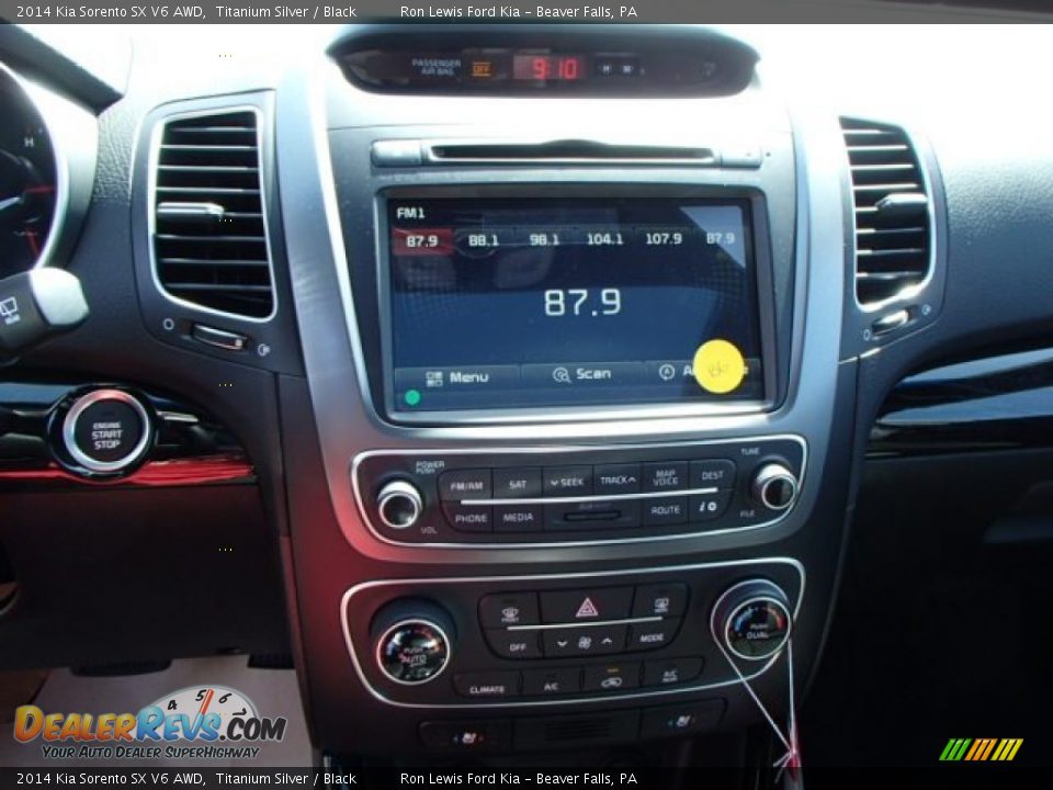 2014 Kia Sorento SX V6 AWD Titanium Silver / Black Photo #17