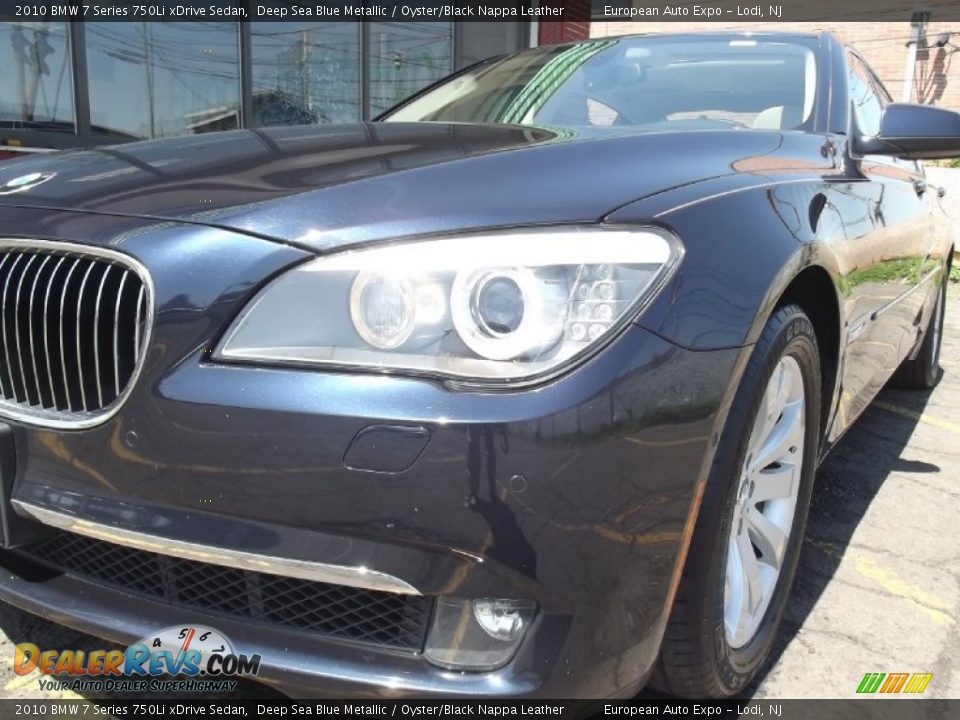 2010 BMW 7 Series 750Li xDrive Sedan Deep Sea Blue Metallic / Oyster/Black Nappa Leather Photo #32