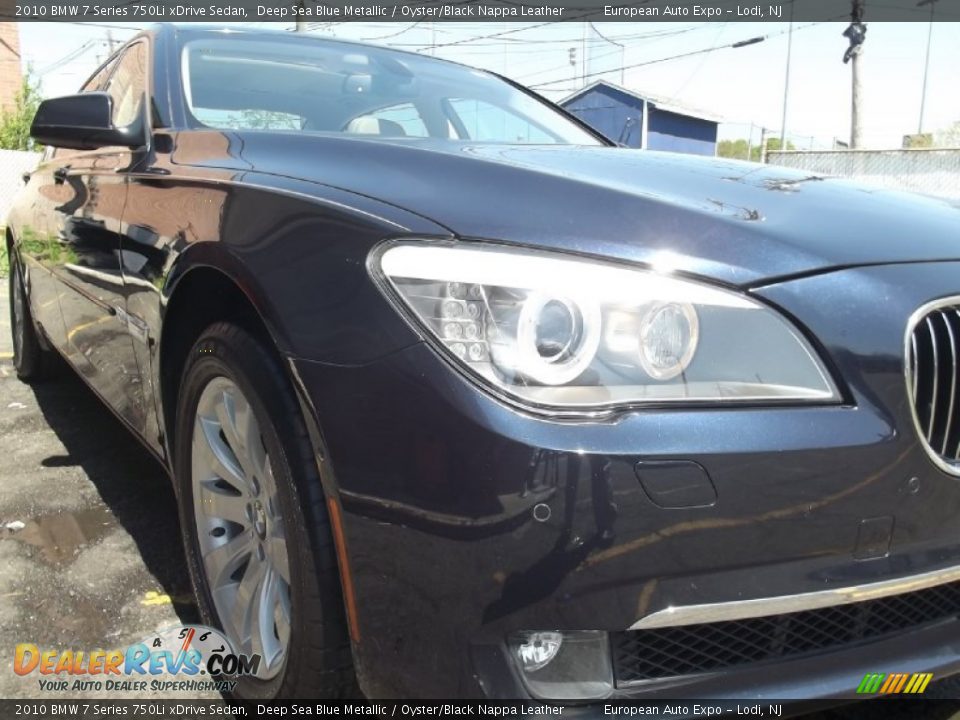 2010 BMW 7 Series 750Li xDrive Sedan Deep Sea Blue Metallic / Oyster/Black Nappa Leather Photo #33