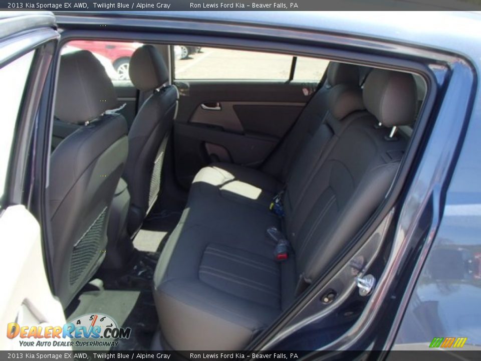 2013 Kia Sportage EX AWD Twilight Blue / Alpine Gray Photo #13