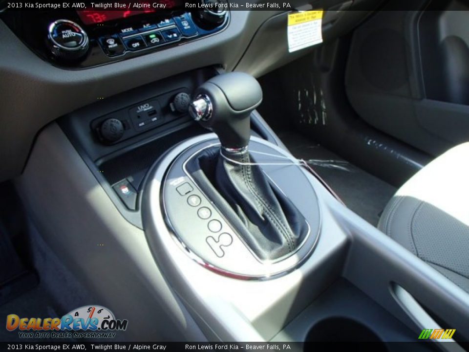 2013 Kia Sportage EX AWD Twilight Blue / Alpine Gray Photo #18