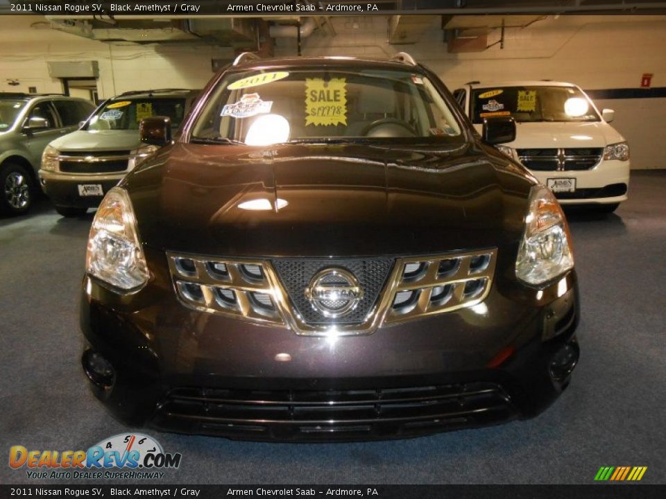 2011 Nissan Rogue SV Black Amethyst / Gray Photo #2