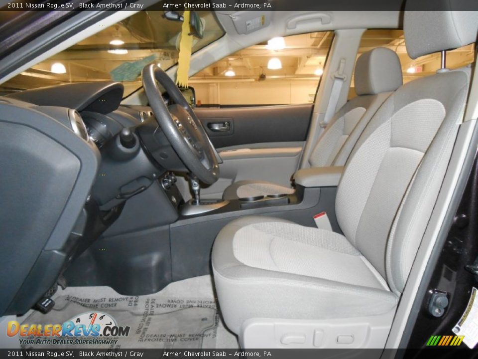 2011 Nissan Rogue SV Black Amethyst / Gray Photo #10
