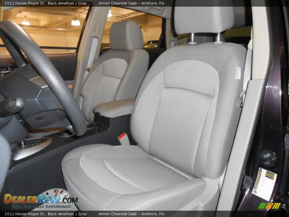 2011 Nissan Rogue SV Black Amethyst / Gray Photo #11
