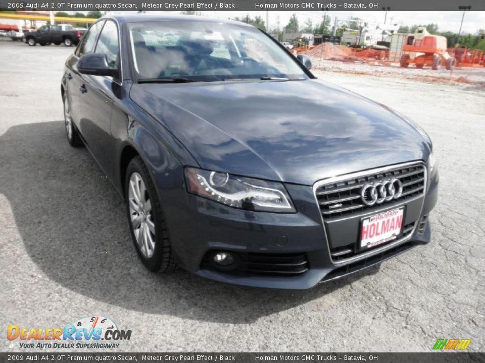 2009 Audi A4 2.0T Premium quattro Sedan Meteor Grey Pearl Effect / Black Photo #2
