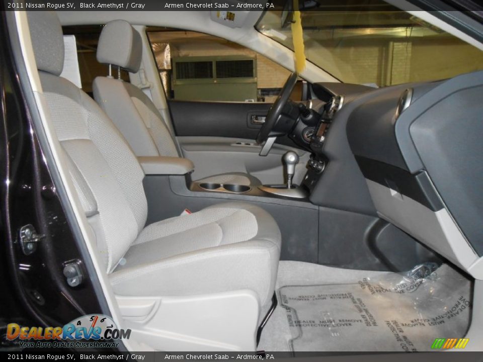 2011 Nissan Rogue SV Black Amethyst / Gray Photo #13