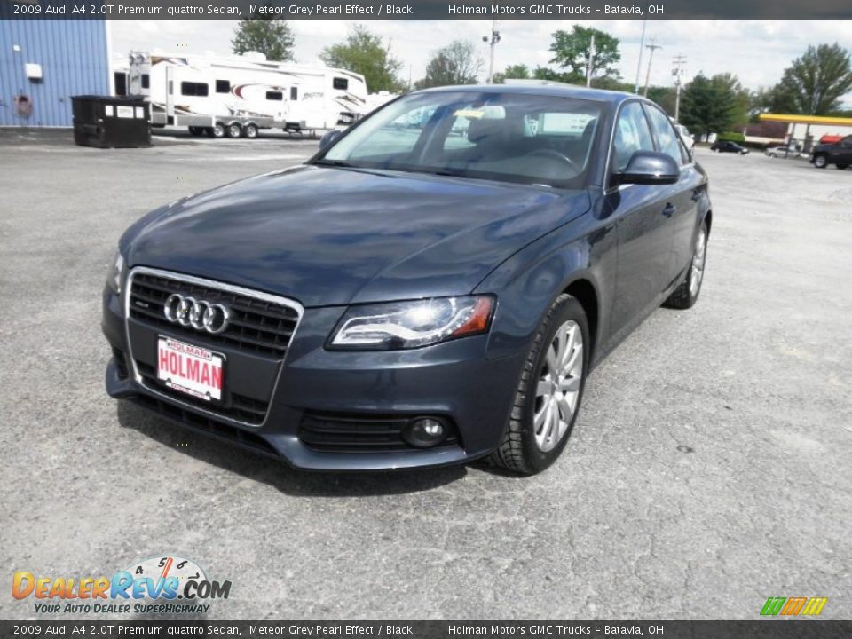 2009 Audi A4 2.0T Premium quattro Sedan Meteor Grey Pearl Effect / Black Photo #3