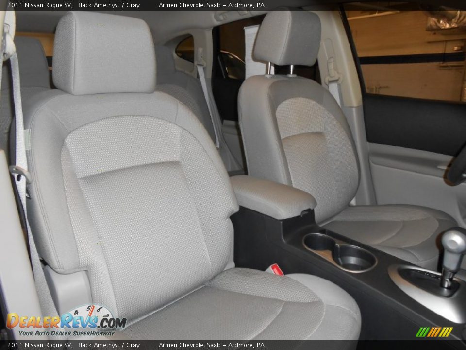 2011 Nissan Rogue SV Black Amethyst / Gray Photo #14