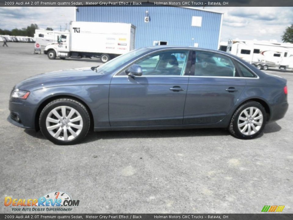 2009 Audi A4 2.0T Premium quattro Sedan Meteor Grey Pearl Effect / Black Photo #4