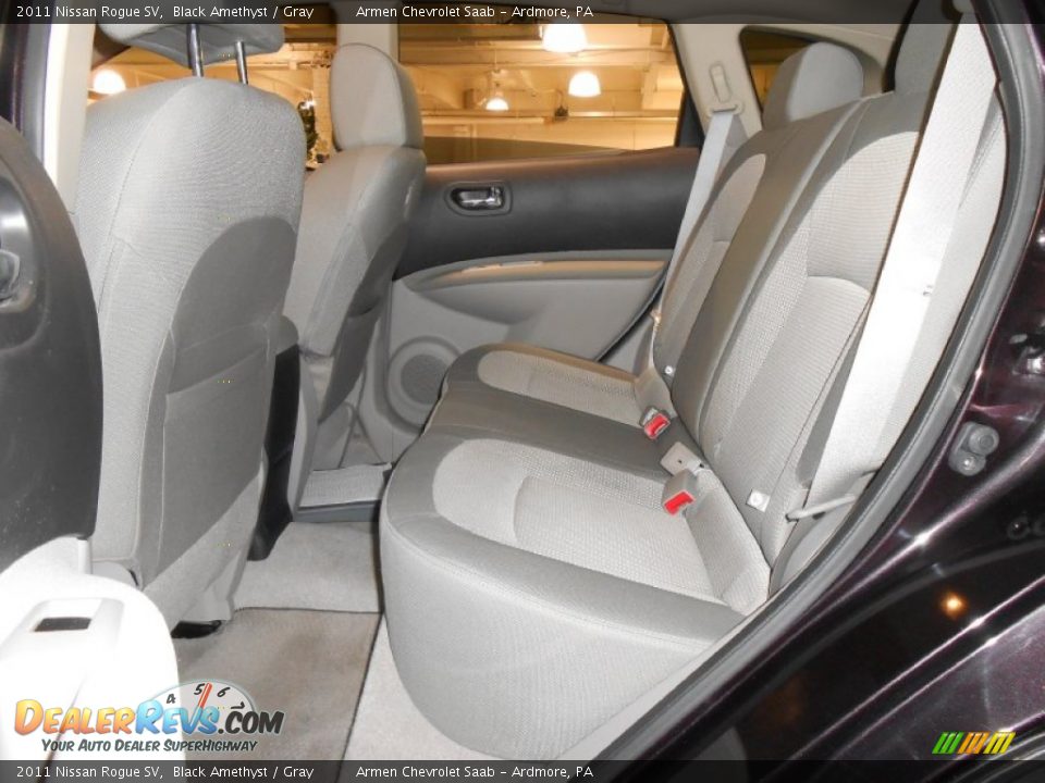 2011 Nissan Rogue SV Black Amethyst / Gray Photo #17