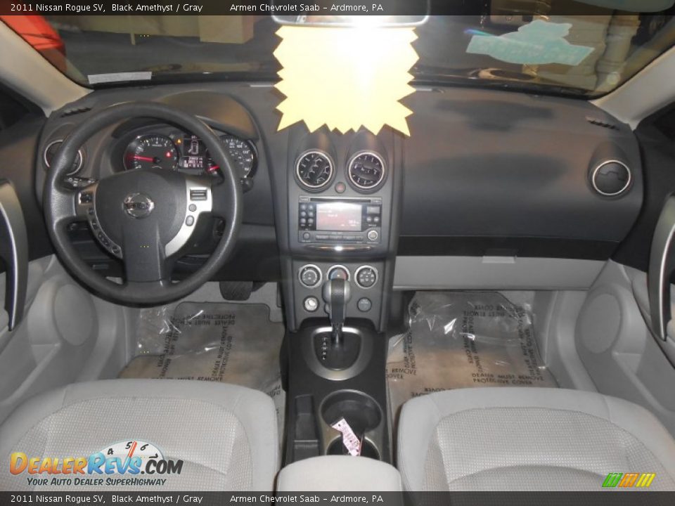 2011 Nissan Rogue SV Black Amethyst / Gray Photo #18