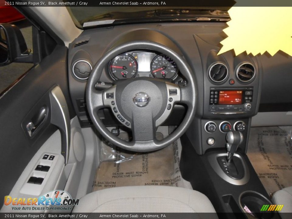 2011 Nissan Rogue SV Black Amethyst / Gray Photo #19