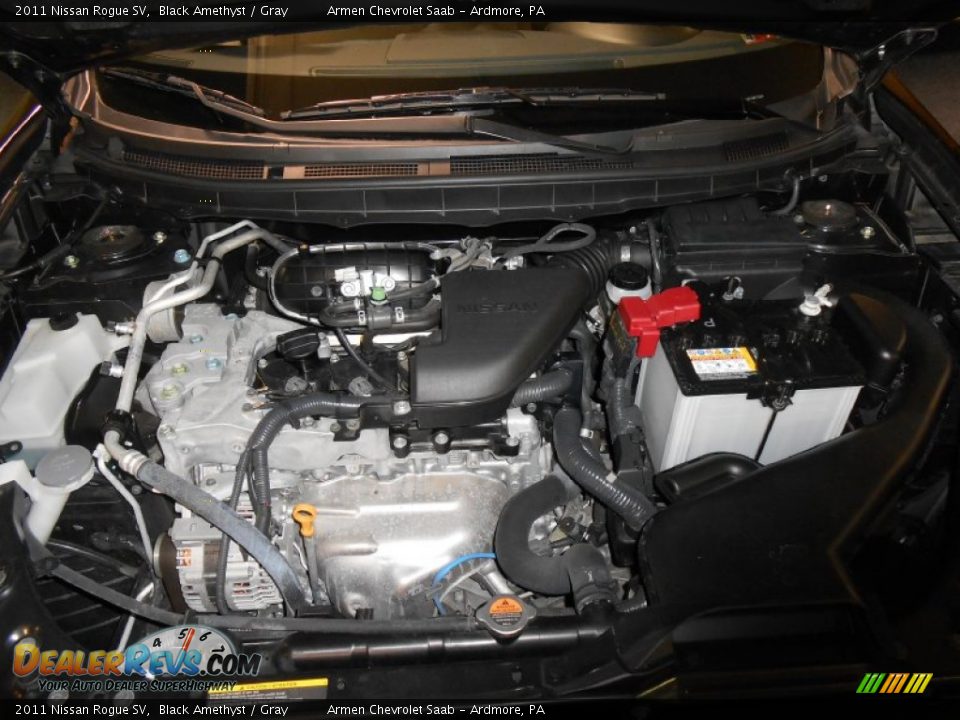 2011 Nissan Rogue SV Black Amethyst / Gray Photo #20