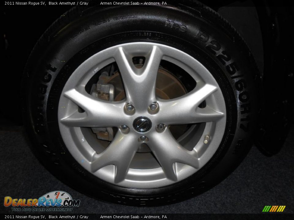 2011 Nissan Rogue SV Black Amethyst / Gray Photo #21