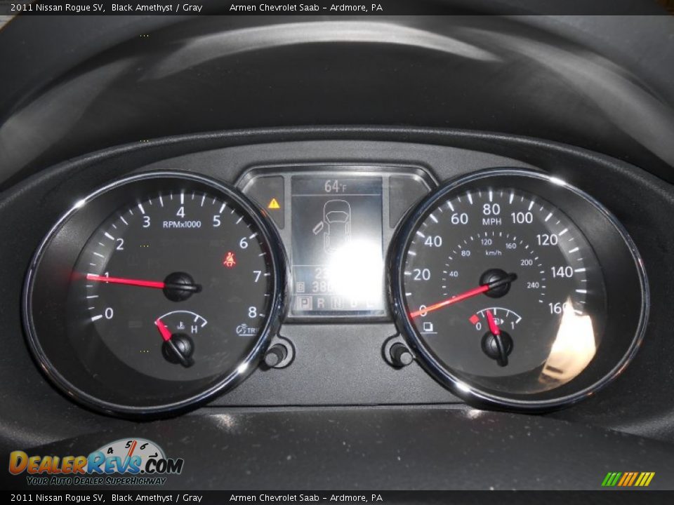 2011 Nissan Rogue SV Black Amethyst / Gray Photo #25