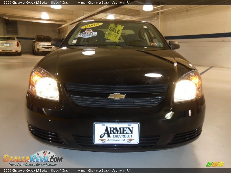 2009 Chevrolet Cobalt LS Sedan Black / Gray Photo #2