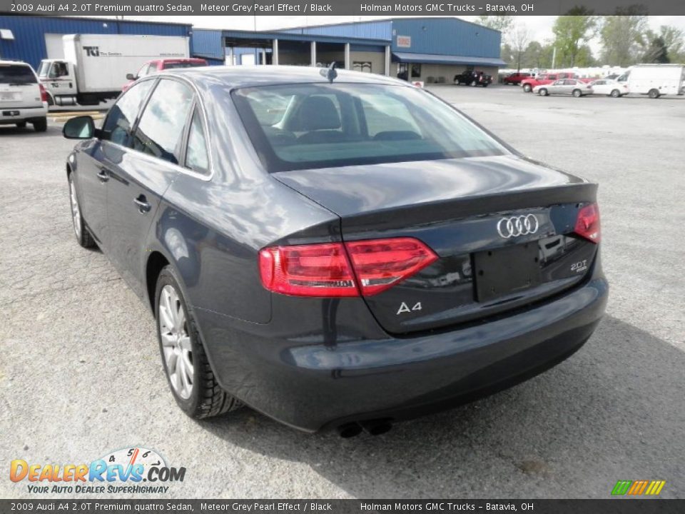 2009 Audi A4 2.0T Premium quattro Sedan Meteor Grey Pearl Effect / Black Photo #21
