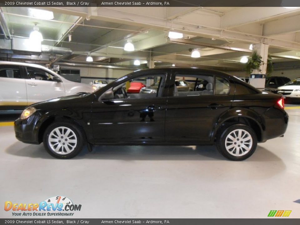 2009 Chevrolet Cobalt LS Sedan Black / Gray Photo #8