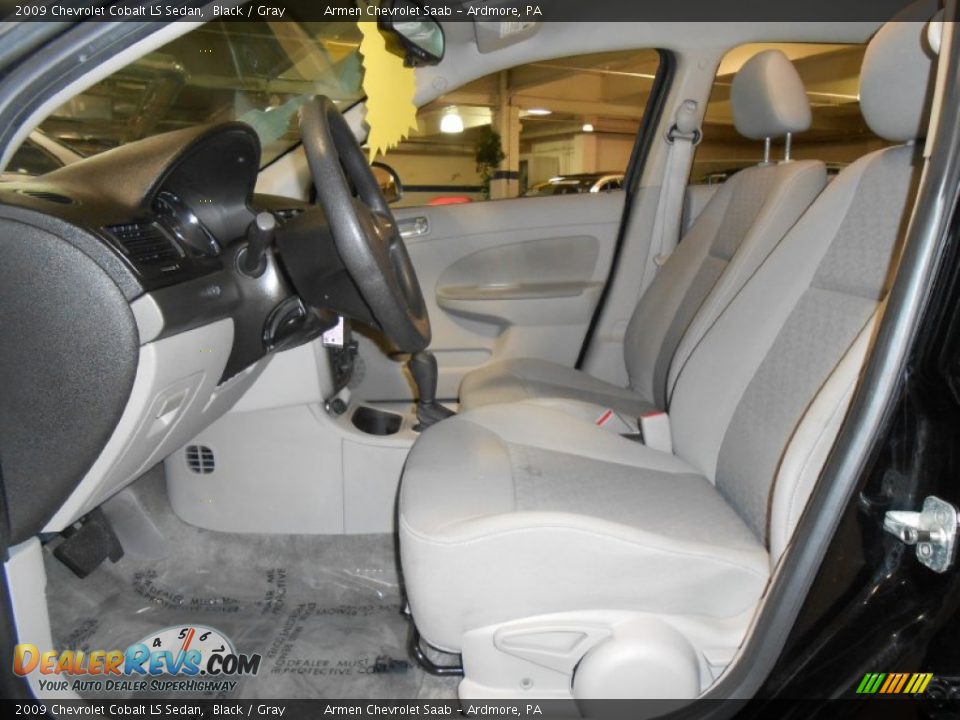 2009 Chevrolet Cobalt LS Sedan Black / Gray Photo #10