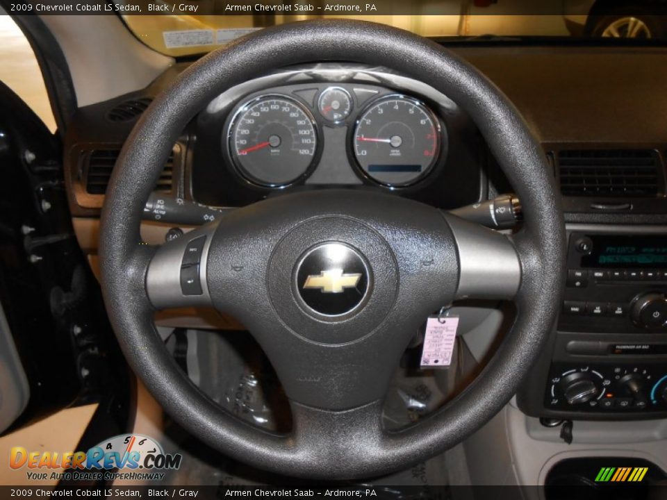 2009 Chevrolet Cobalt LS Sedan Black / Gray Photo #24