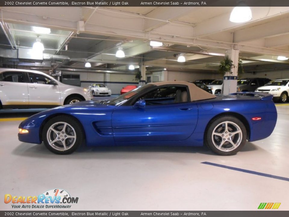 Electron Blue Metallic 2002 Chevrolet Corvette Convertible Photo #8
