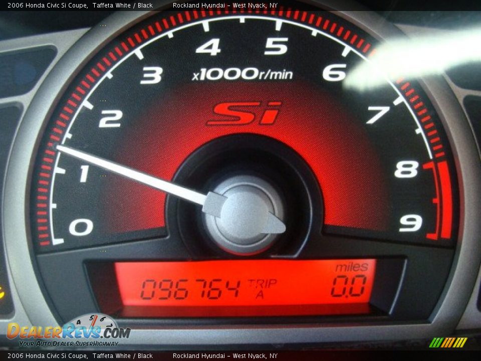 2006 Honda Civic Si Coupe Taffeta White / Black Photo #16