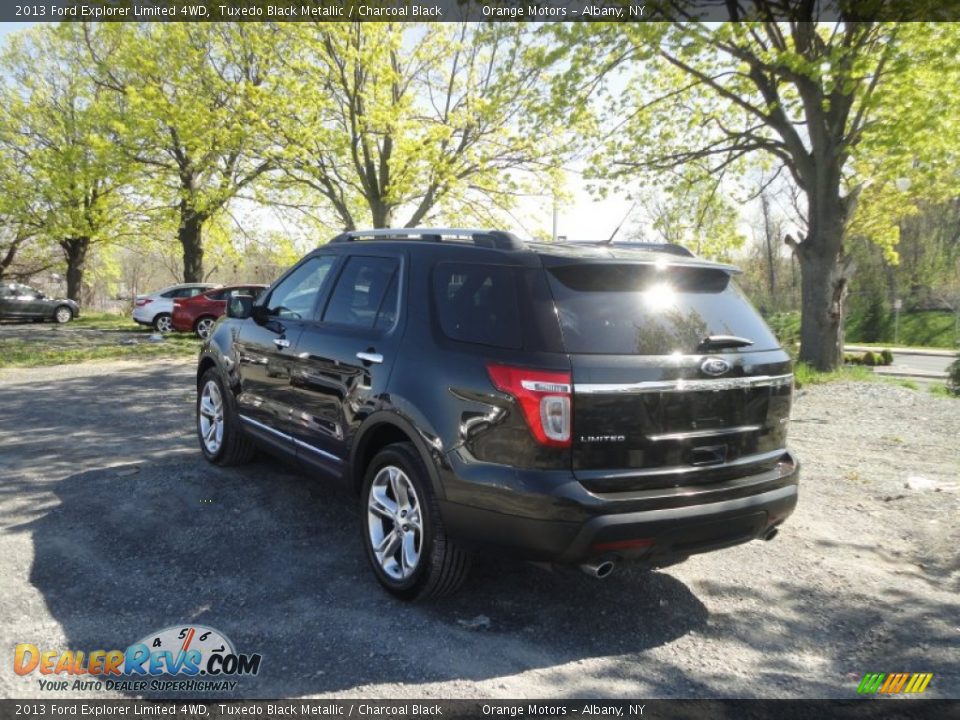2013 Ford Explorer Limited 4WD Tuxedo Black Metallic / Charcoal Black Photo #3