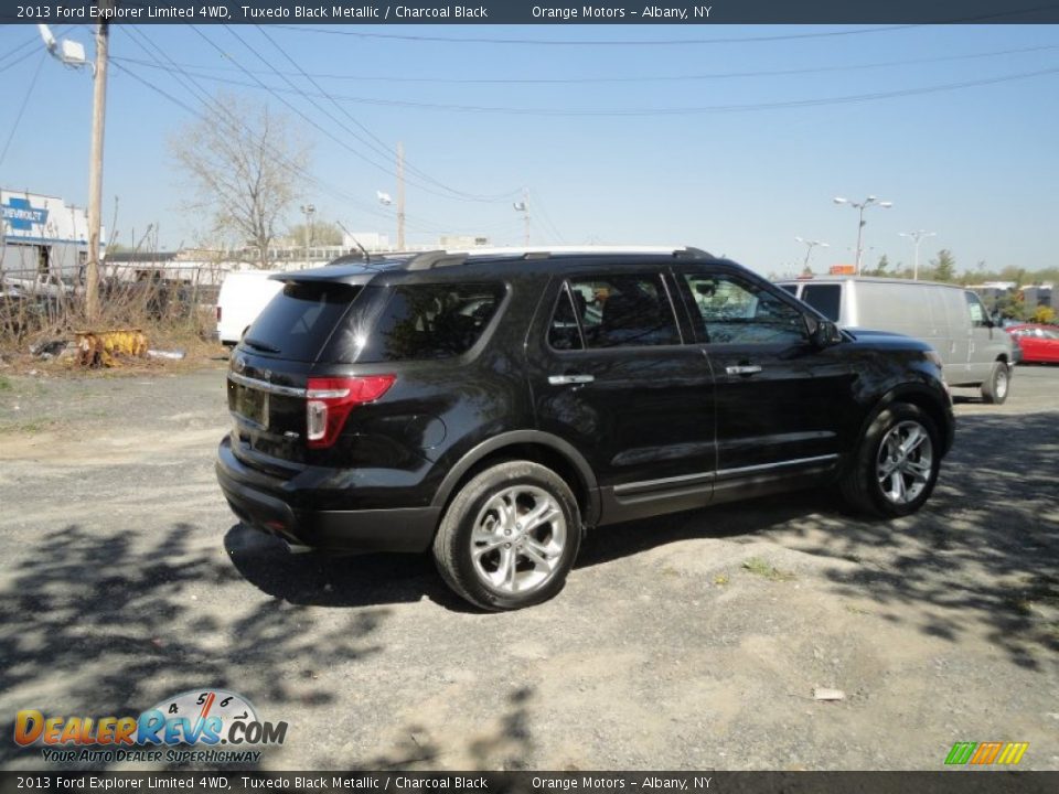 2013 Ford Explorer Limited 4WD Tuxedo Black Metallic / Charcoal Black Photo #5