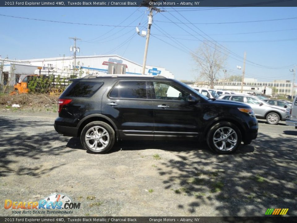 2013 Ford Explorer Limited 4WD Tuxedo Black Metallic / Charcoal Black Photo #6