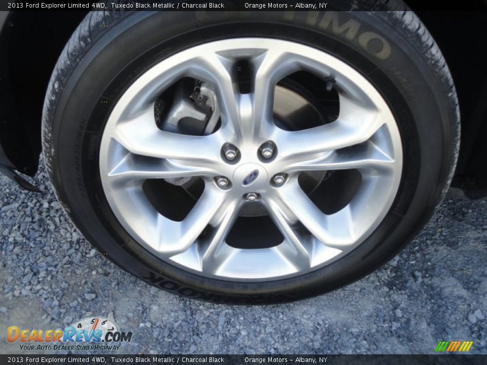 2013 Ford Explorer Limited 4WD Tuxedo Black Metallic / Charcoal Black Photo #9