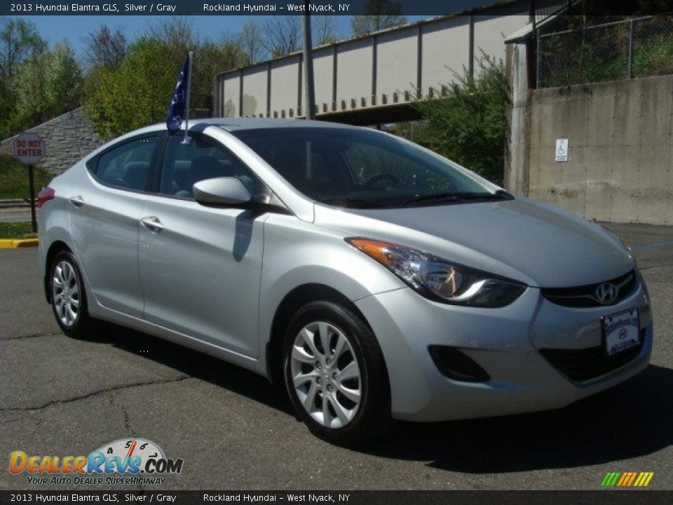 2013 Hyundai Elantra GLS Silver / Gray Photo #3