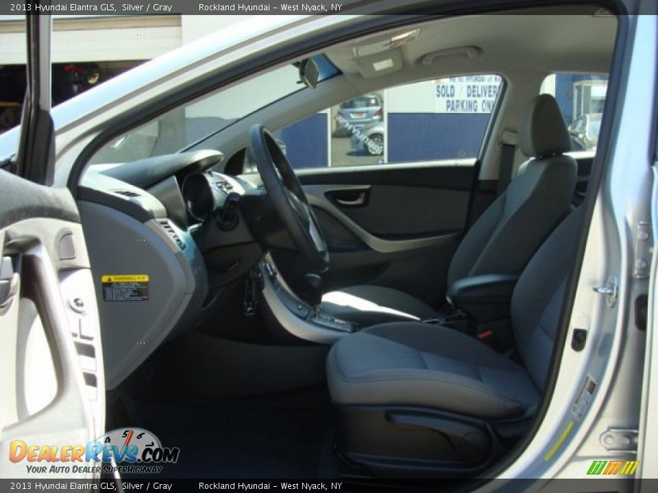 2013 Hyundai Elantra GLS Silver / Gray Photo #10