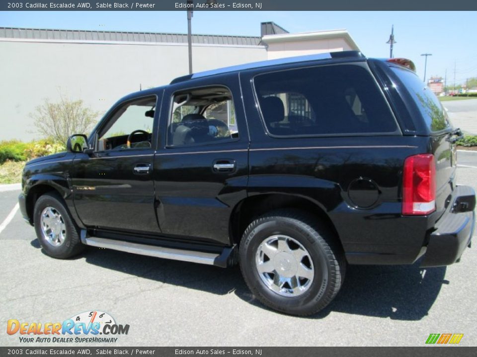 2003 Cadillac Escalade AWD Sable Black / Pewter Photo #4