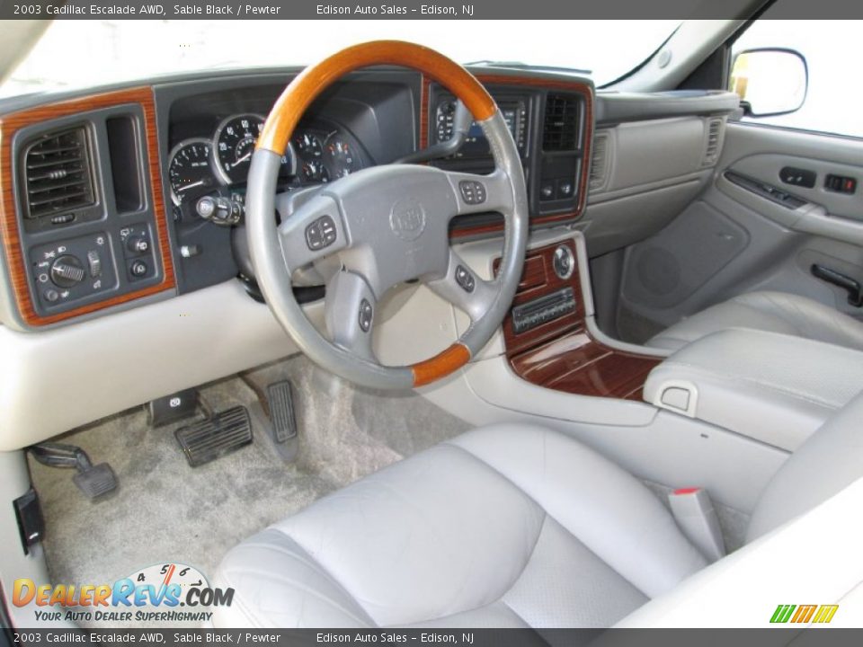 Pewter Interior - 2003 Cadillac Escalade AWD Photo #14