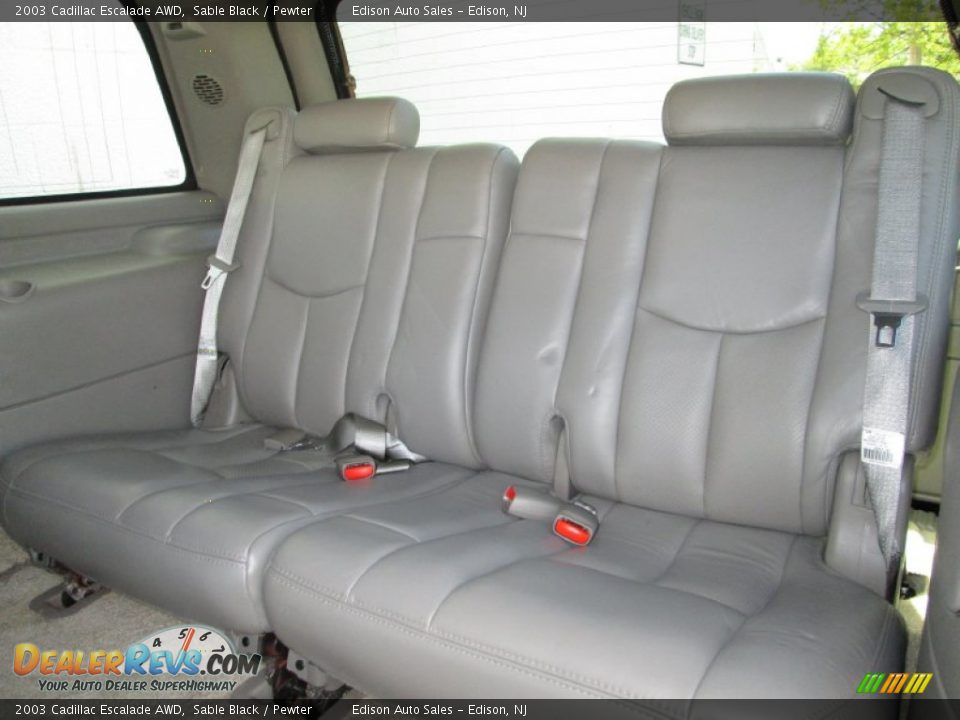 2003 Cadillac Escalade AWD Sable Black / Pewter Photo #19
