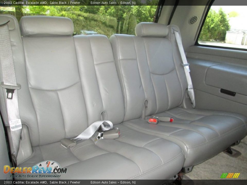2003 Cadillac Escalade AWD Sable Black / Pewter Photo #20