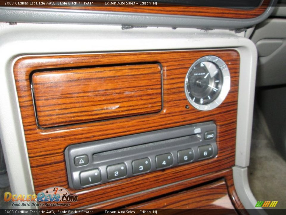 2003 Cadillac Escalade AWD Sable Black / Pewter Photo #23