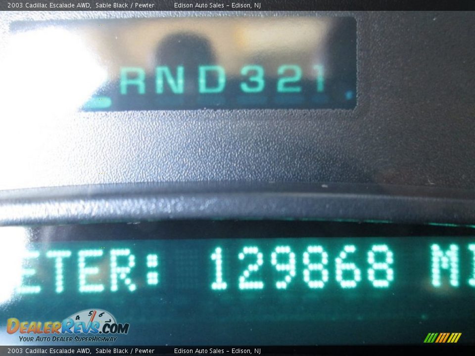 2003 Cadillac Escalade AWD Sable Black / Pewter Photo #25