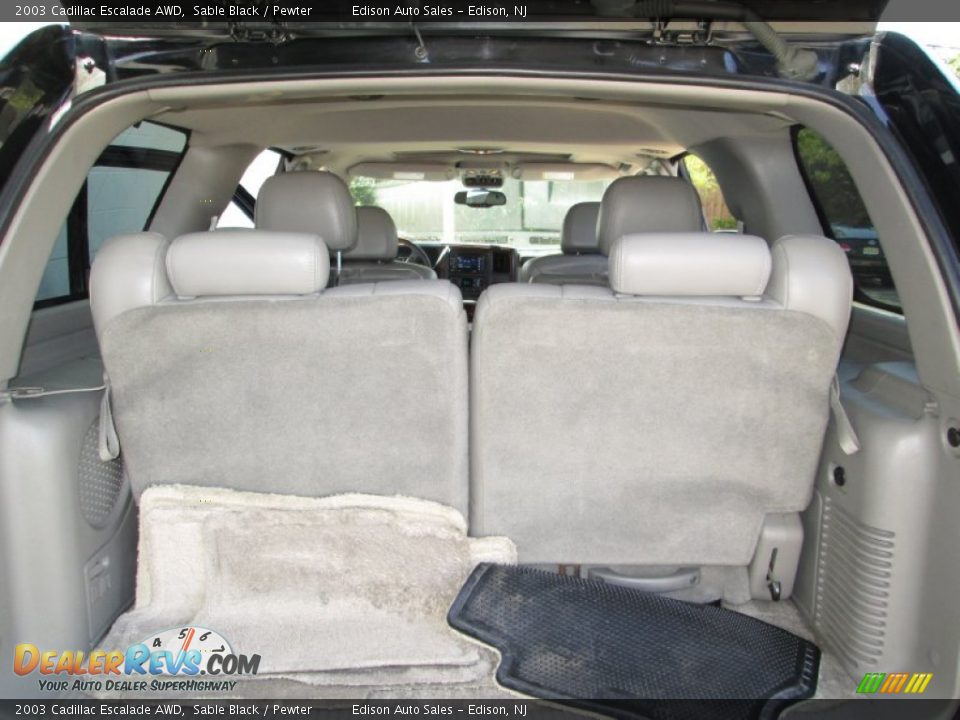 2003 Cadillac Escalade AWD Sable Black / Pewter Photo #28