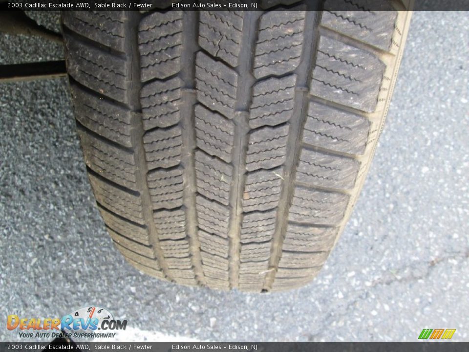 2003 Cadillac Escalade AWD Sable Black / Pewter Photo #34