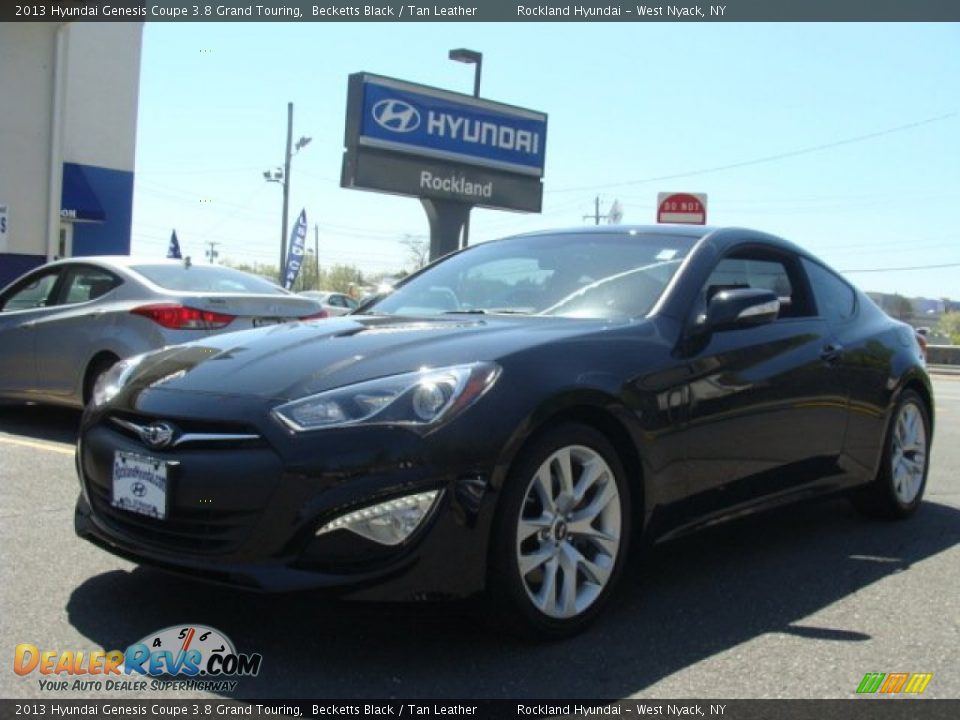 2013 Hyundai Genesis Coupe 3.8 Grand Touring Becketts Black / Tan Leather Photo #1