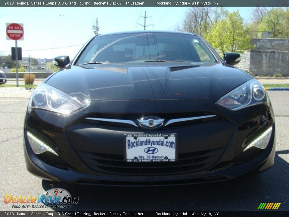 2013 Hyundai Genesis Coupe 3.8 Grand Touring Becketts Black / Tan Leather Photo #2