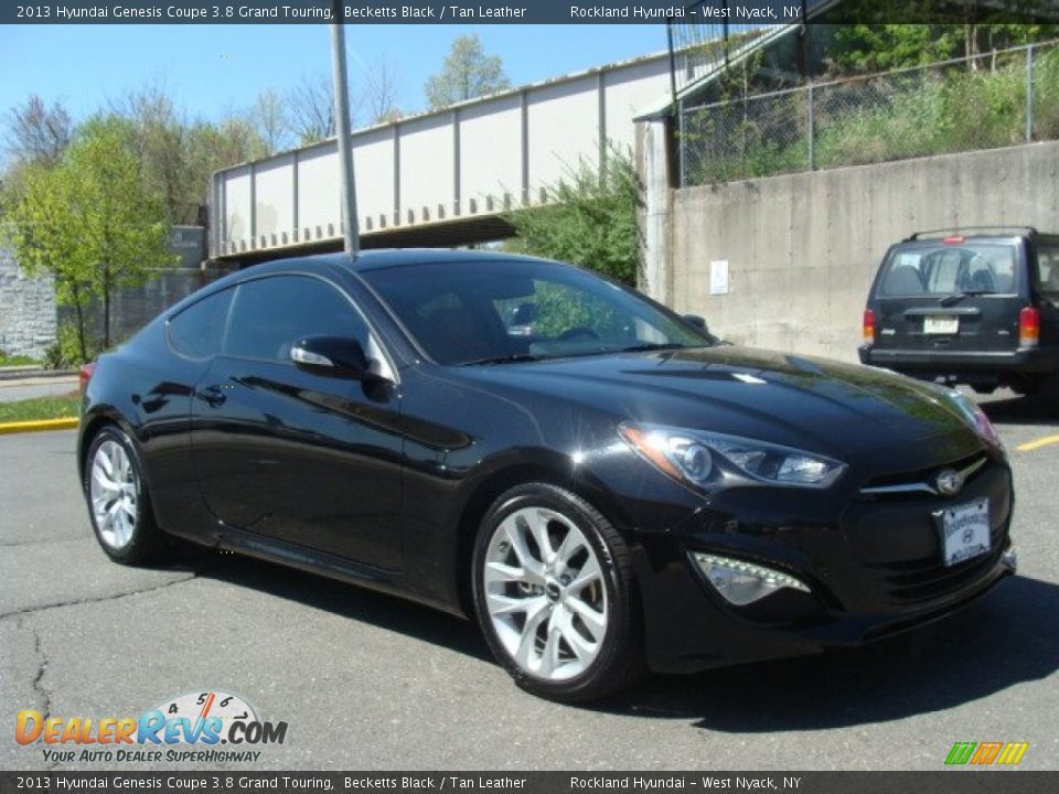 2013 Hyundai Genesis Coupe 3.8 Grand Touring Becketts Black / Tan Leather Photo #3