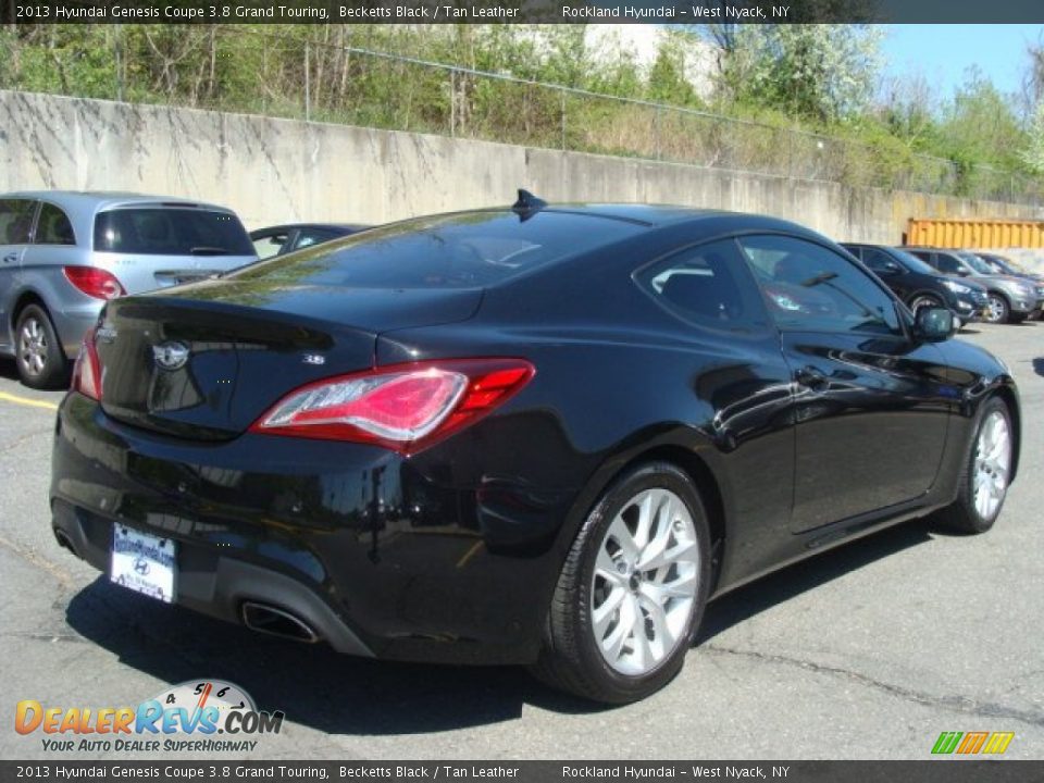 2013 Hyundai Genesis Coupe 3.8 Grand Touring Becketts Black / Tan Leather Photo #4