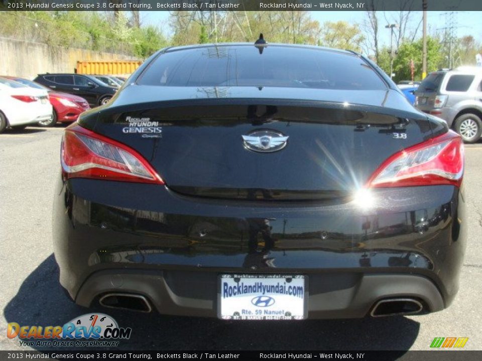 2013 Hyundai Genesis Coupe 3.8 Grand Touring Becketts Black / Tan Leather Photo #5