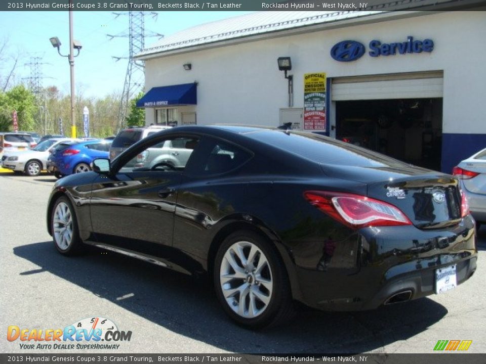 2013 Hyundai Genesis Coupe 3.8 Grand Touring Becketts Black / Tan Leather Photo #6
